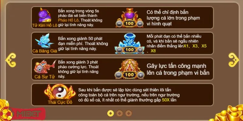 Hơn 10 loại cá đặc biệt đi kèm phần thưởng giá trị